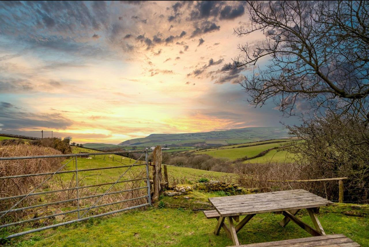 Polrunny Farm Seaberry Cottage With A Sea View And Log Burner Boscastle Exteriör bild