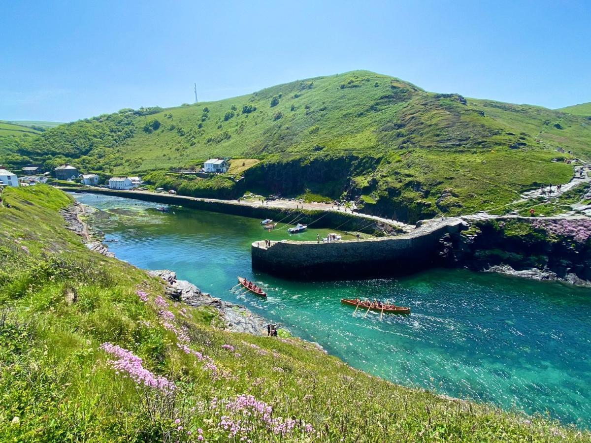 Polrunny Farm Seaberry Cottage With A Sea View And Log Burner Boscastle Exteriör bild